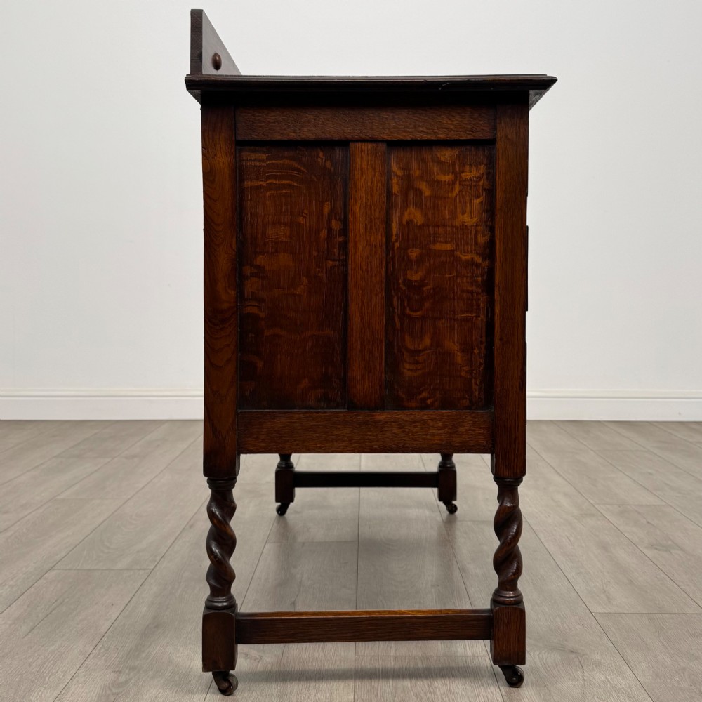 Antique 20th Century Barley Twist Chest Of Drawers In Oak View VII