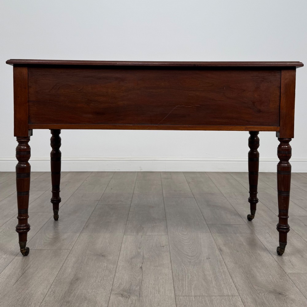Antique 20th Century Good Quality Writing Table In Walnut  View V