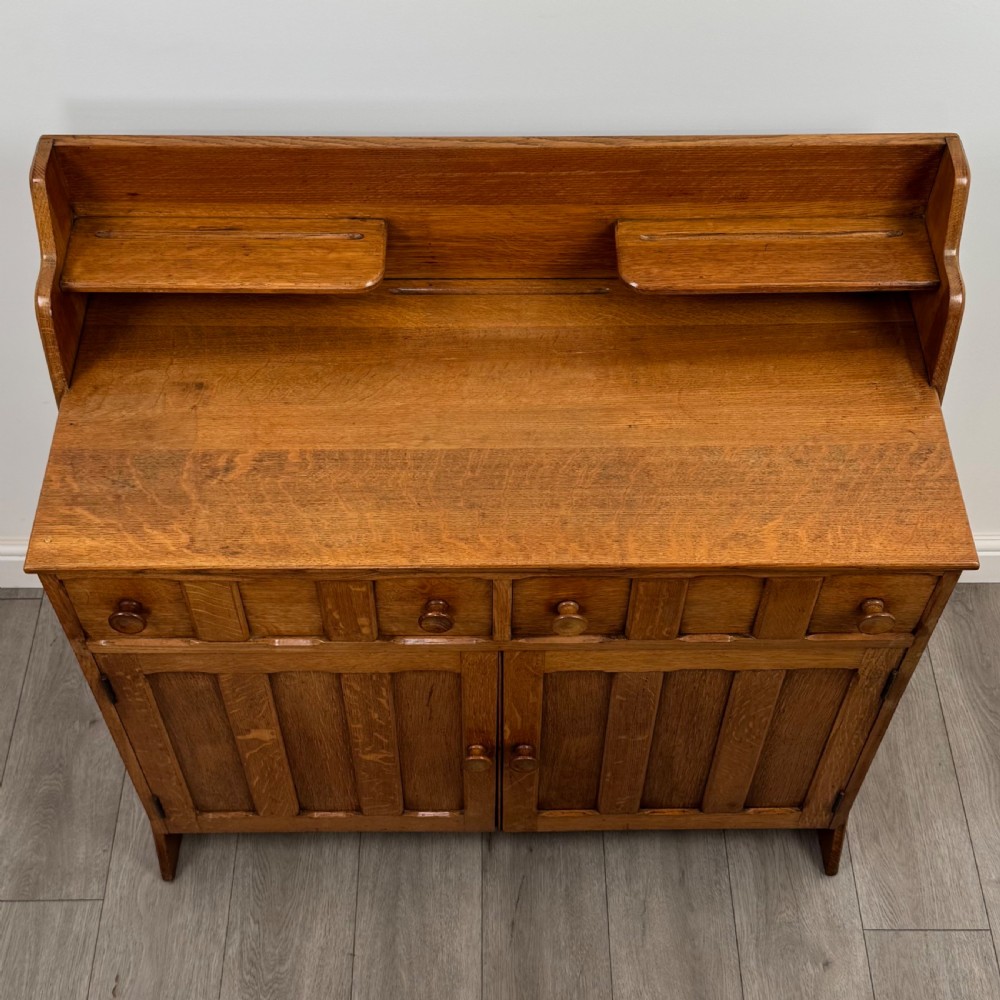 Antique 20th Century Fine Quality Art & Crafts Oak Sideboard View IX