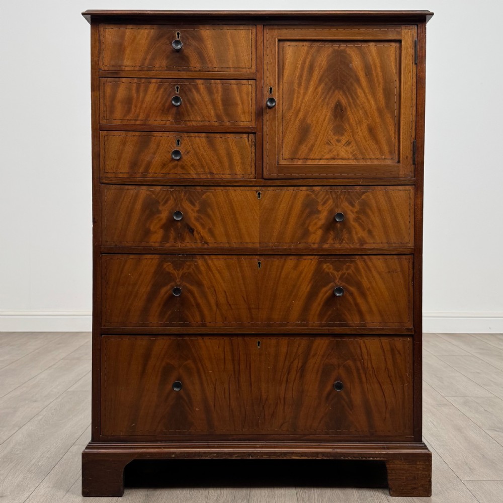 Antique 20th Century Chest Of Drawers In Mahogany 
