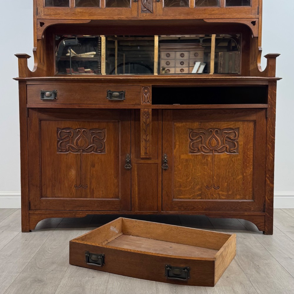 Antique 20th Century Fine Quality Arts & Crafts Sideboard In Oak  View XI