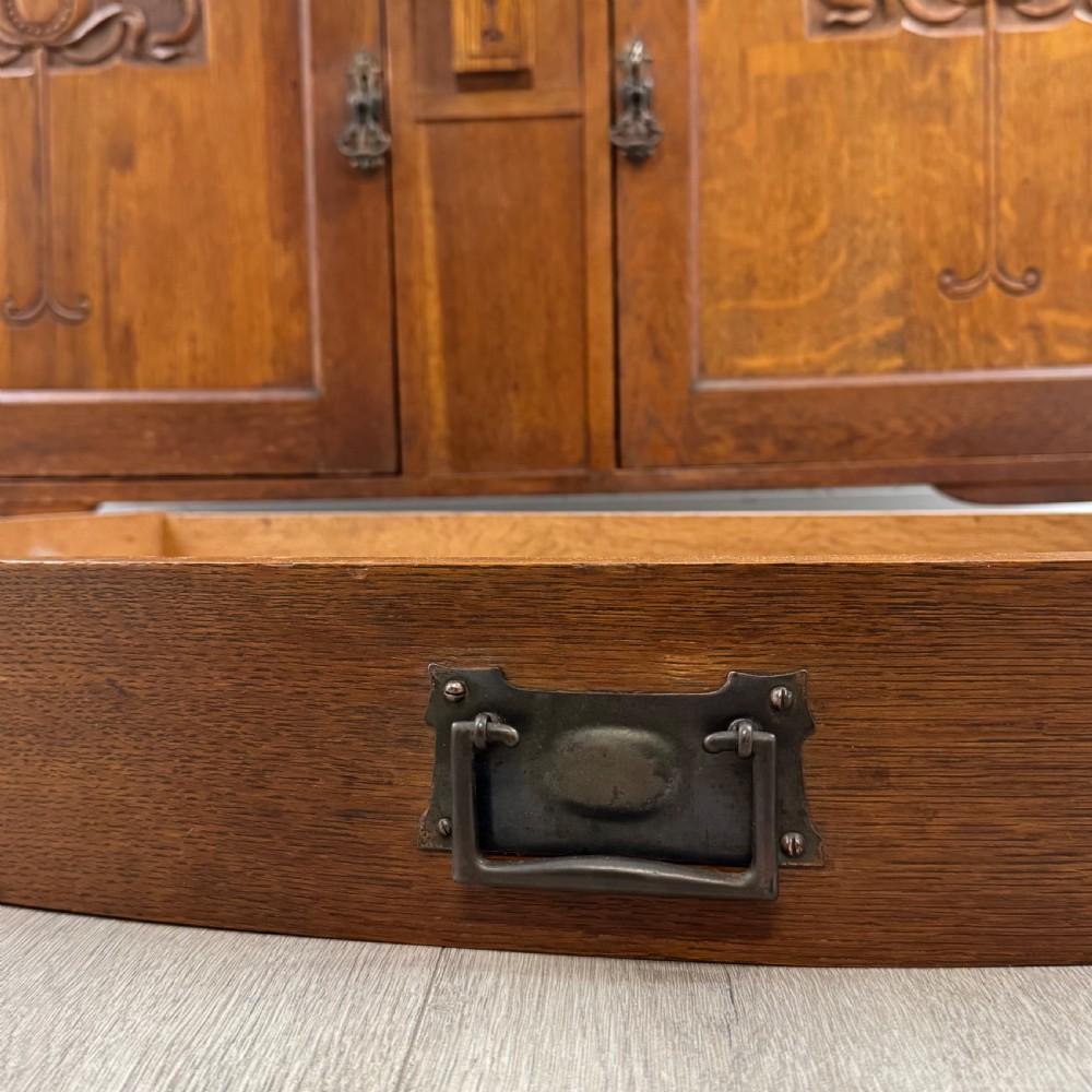 Antique 20th Century Fine Quality Arts & Crafts Sideboard In Oak  View XII