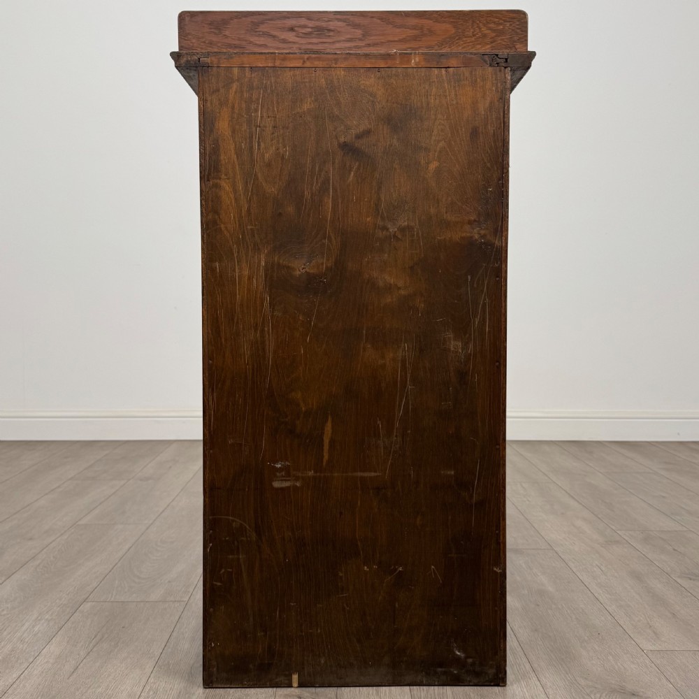  Antique 20th Century Small Tambour Front Cabinet In Oak View VI