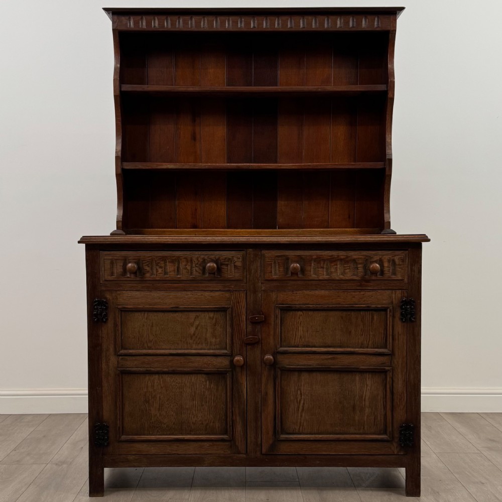 Antique 20th Century Good Quality Dresser In Oak 