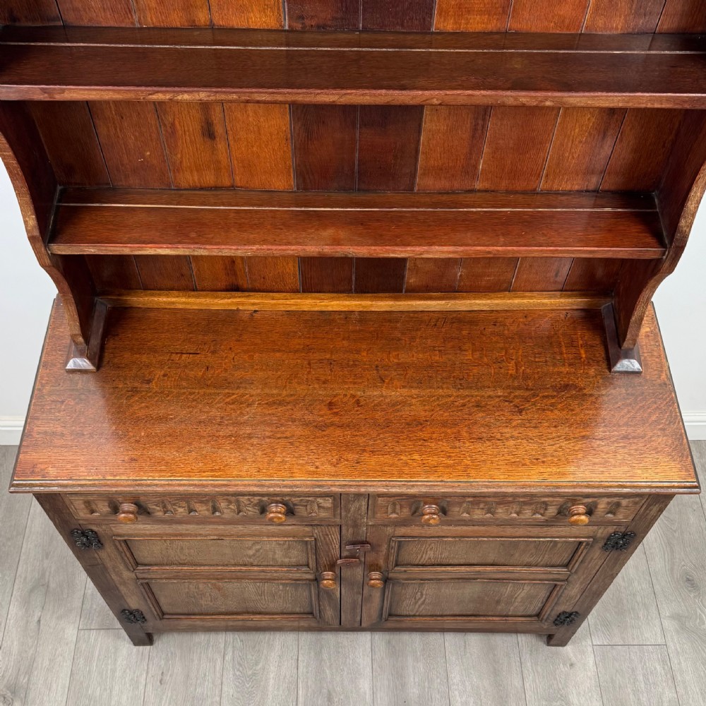 Antique 20th Century Good Quality Dresser In Oak  View X