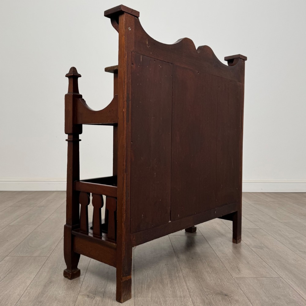 Antique 19th Century Arts & Crafts Hall Stand In Walnut View IV