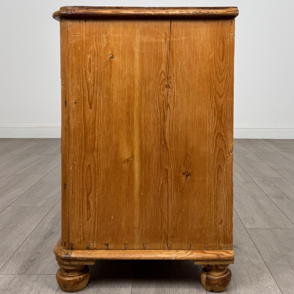  Antique 19th Century Rustic Pine Chest Of Drawers View III