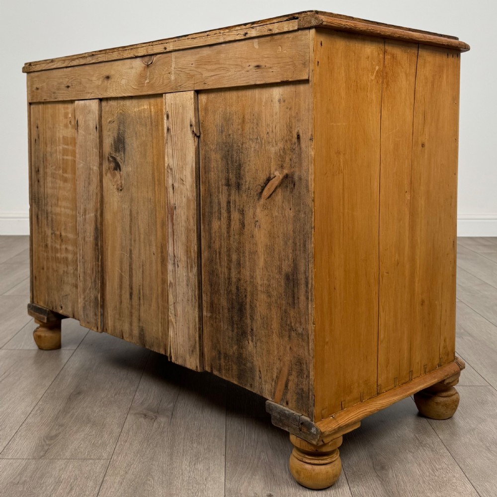  Antique 19th Century Rustic Pine Chest Of Drawers View VI
