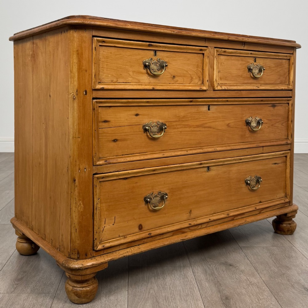  Antique 19th Century Rustic Pine Chest Of Drawers View VIII