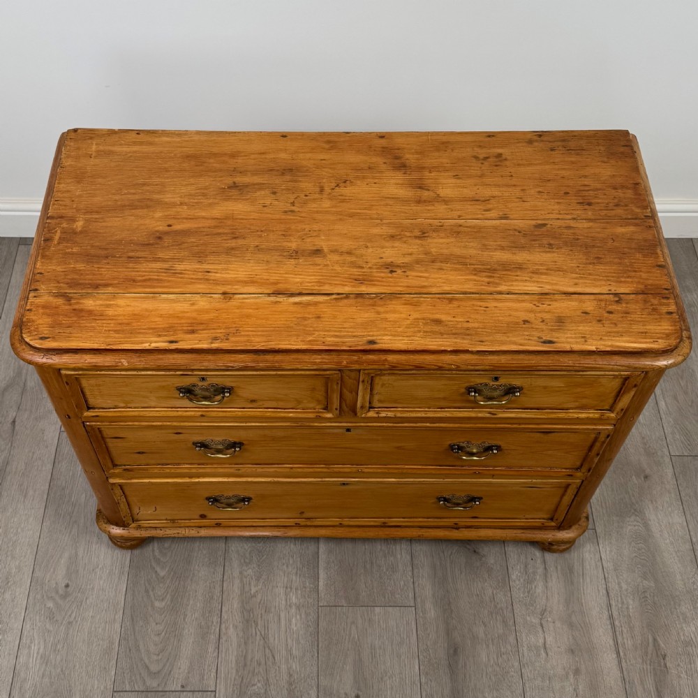  Antique 19th Century Rustic Pine Chest Of Drawers View XI