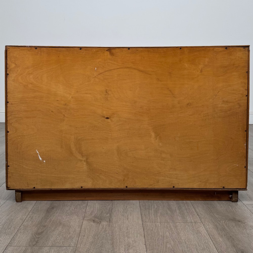 Antique 20th Century Unique Low Bookcase In Oak View VI