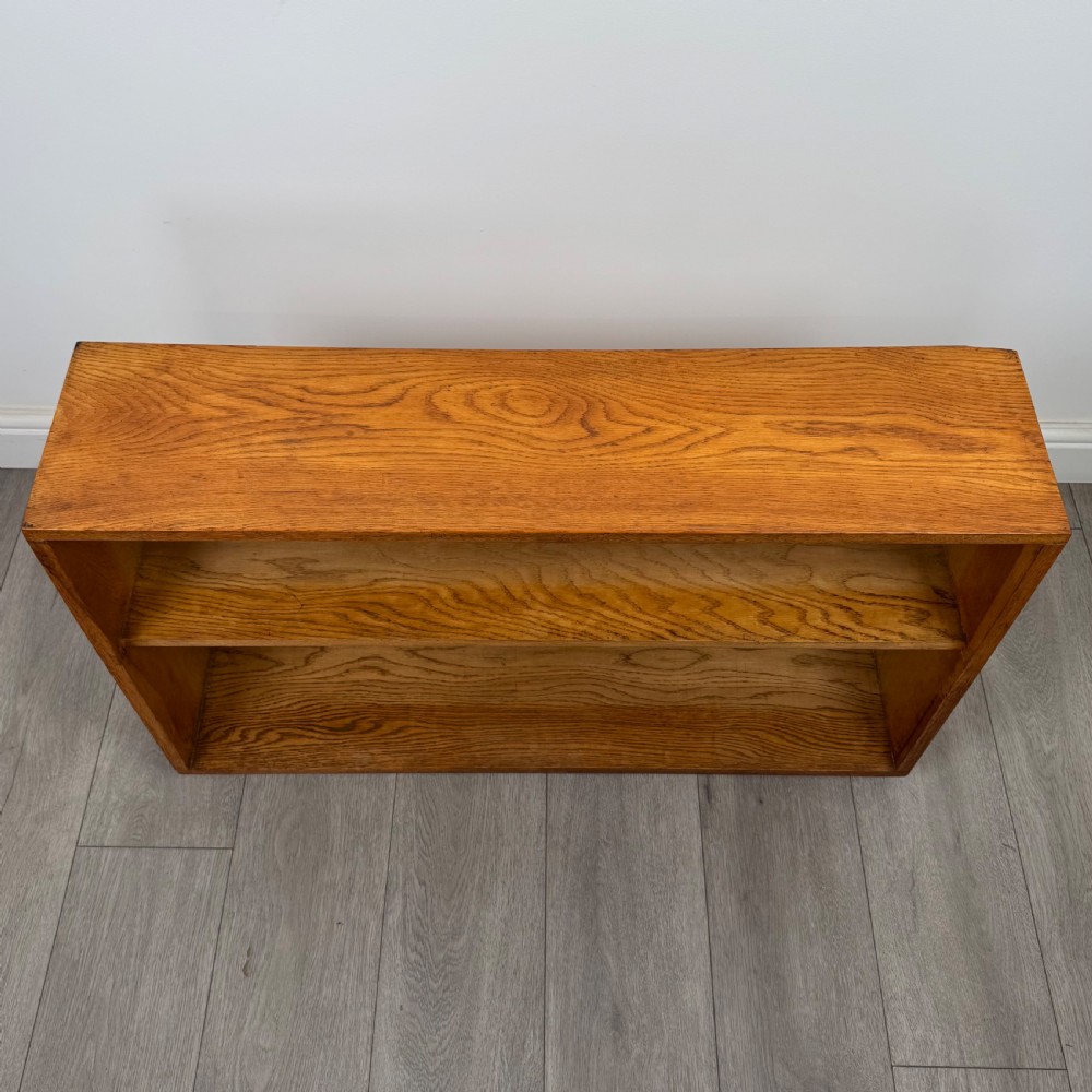 Antique 20th Century Unique Low Bookcase In Oak View X