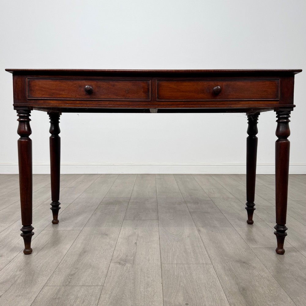 Antique 19th Century Good Quality Writing Table In Mahogany 
