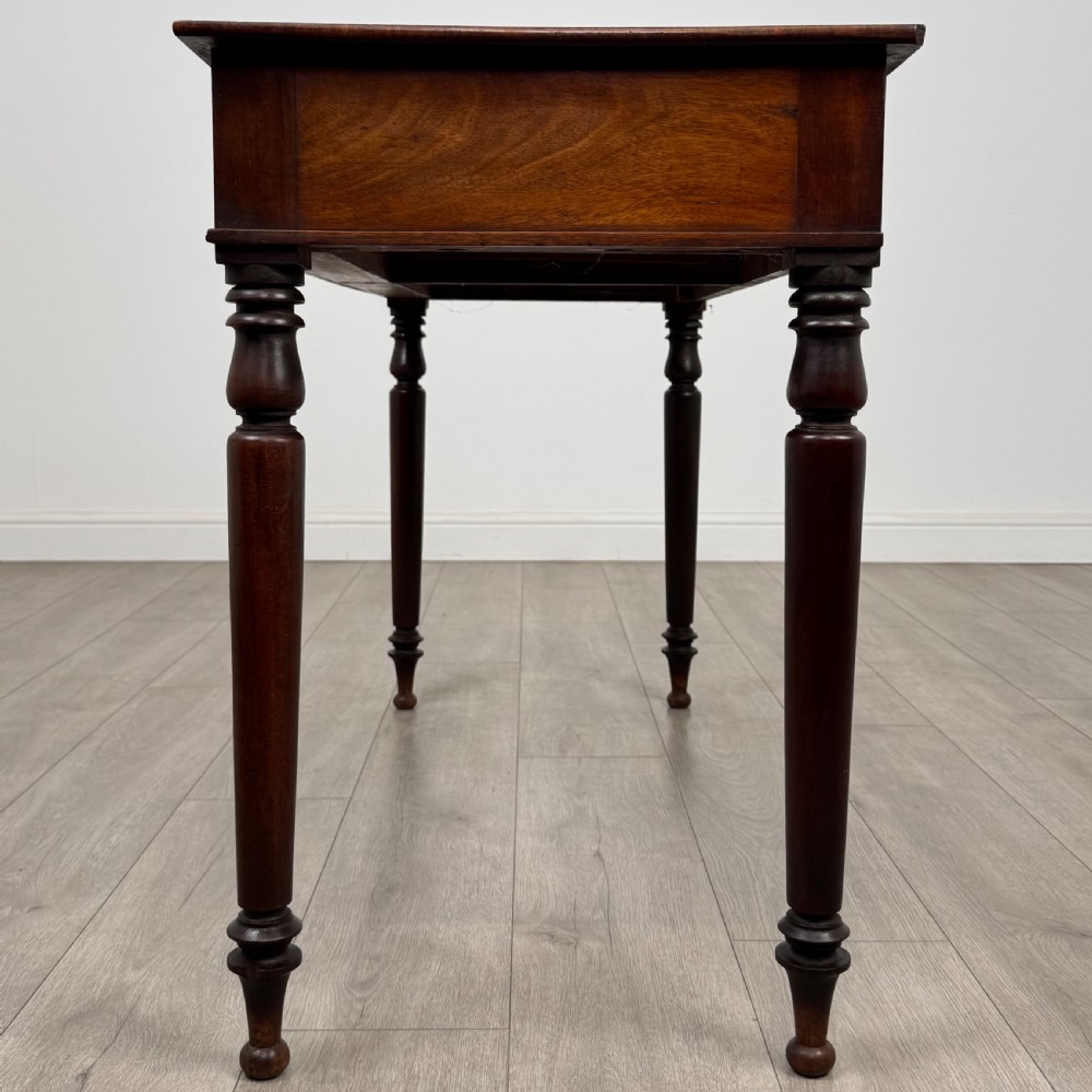 Antique 19th Century Good Quality Writing Table In Mahogany  View III