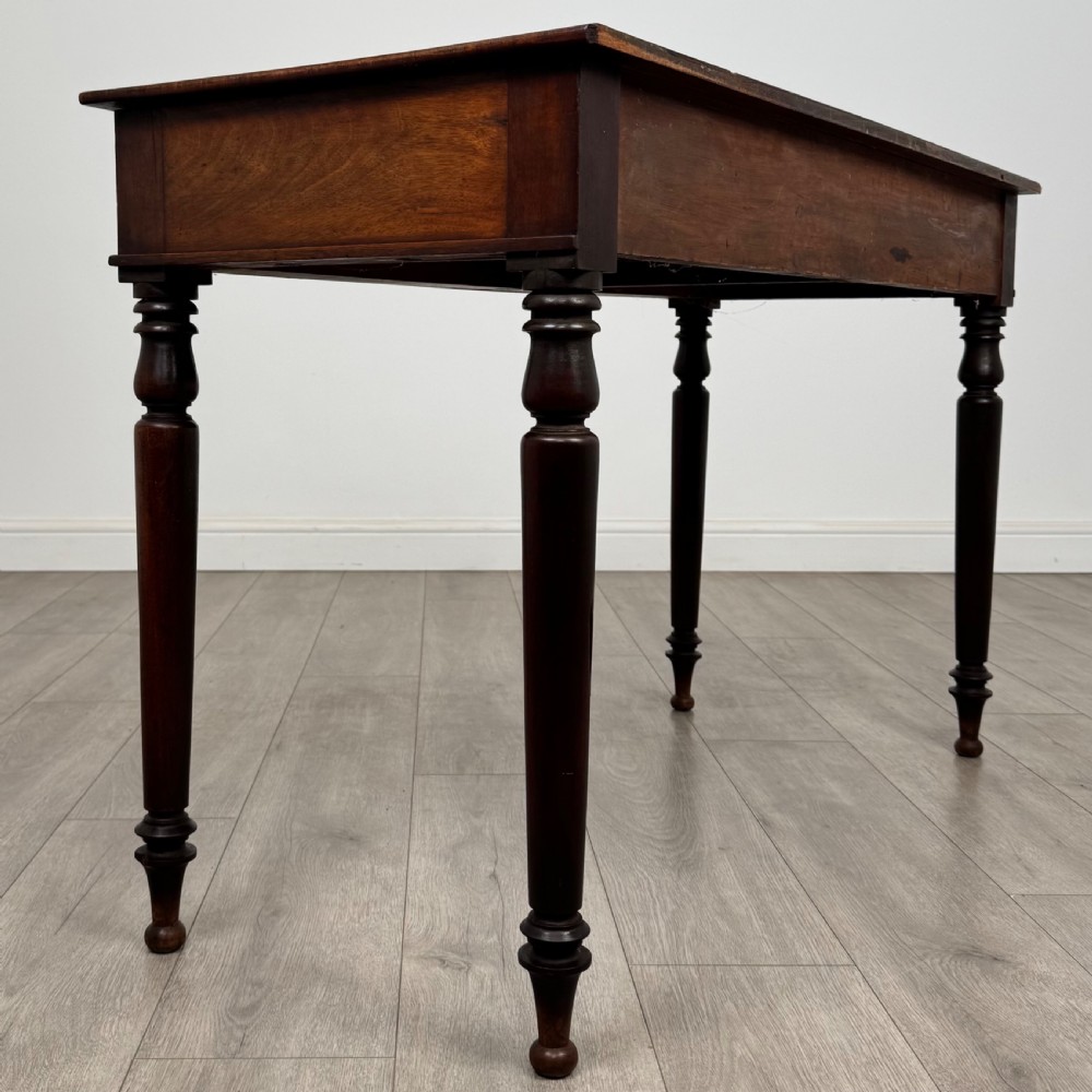 Antique 19th Century Good Quality Writing Table In Mahogany  View IV
