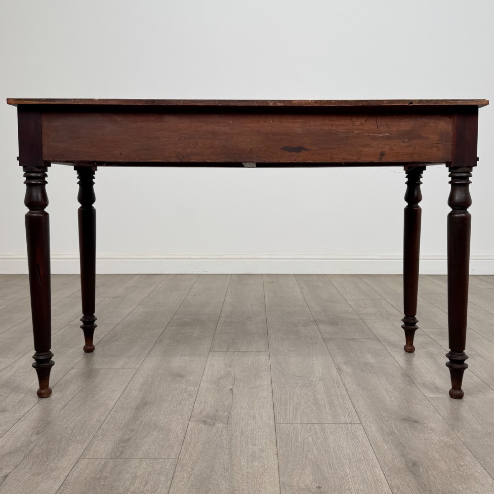 Antique 19th Century Good Quality Writing Table In Mahogany  View V