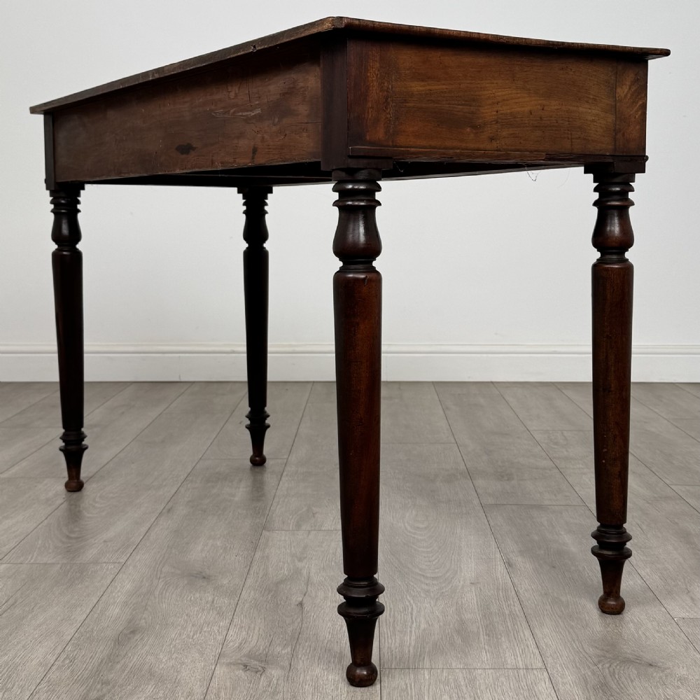 Antique 19th Century Good Quality Writing Table In Mahogany  View VI