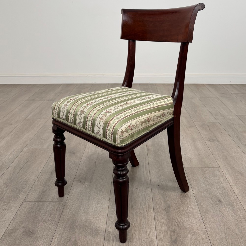 Antique 19th Century Regency Set Of 4 Mahogany Dining Chairs  View II