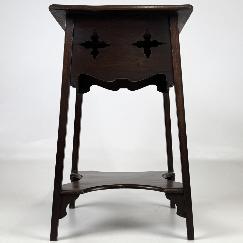  Antique 20th Century Side Table In Walnut 