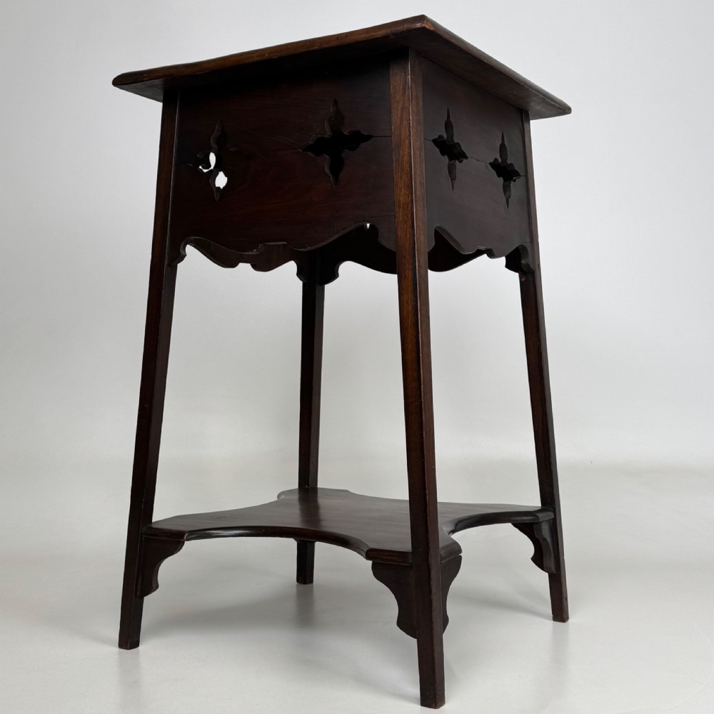  Antique 20th Century Side Table In Walnut  View II