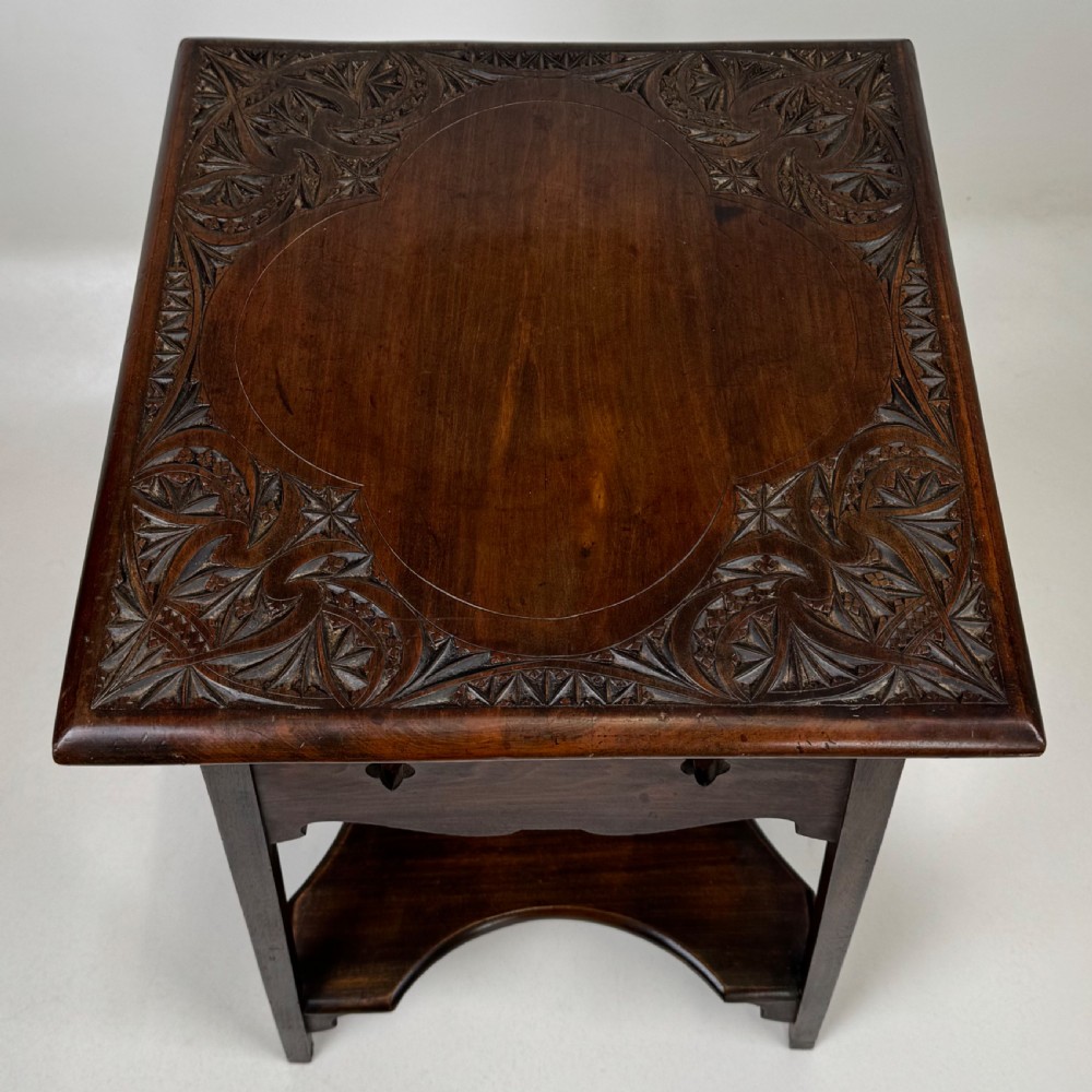  Antique 20th Century Side Table In Walnut  View IX