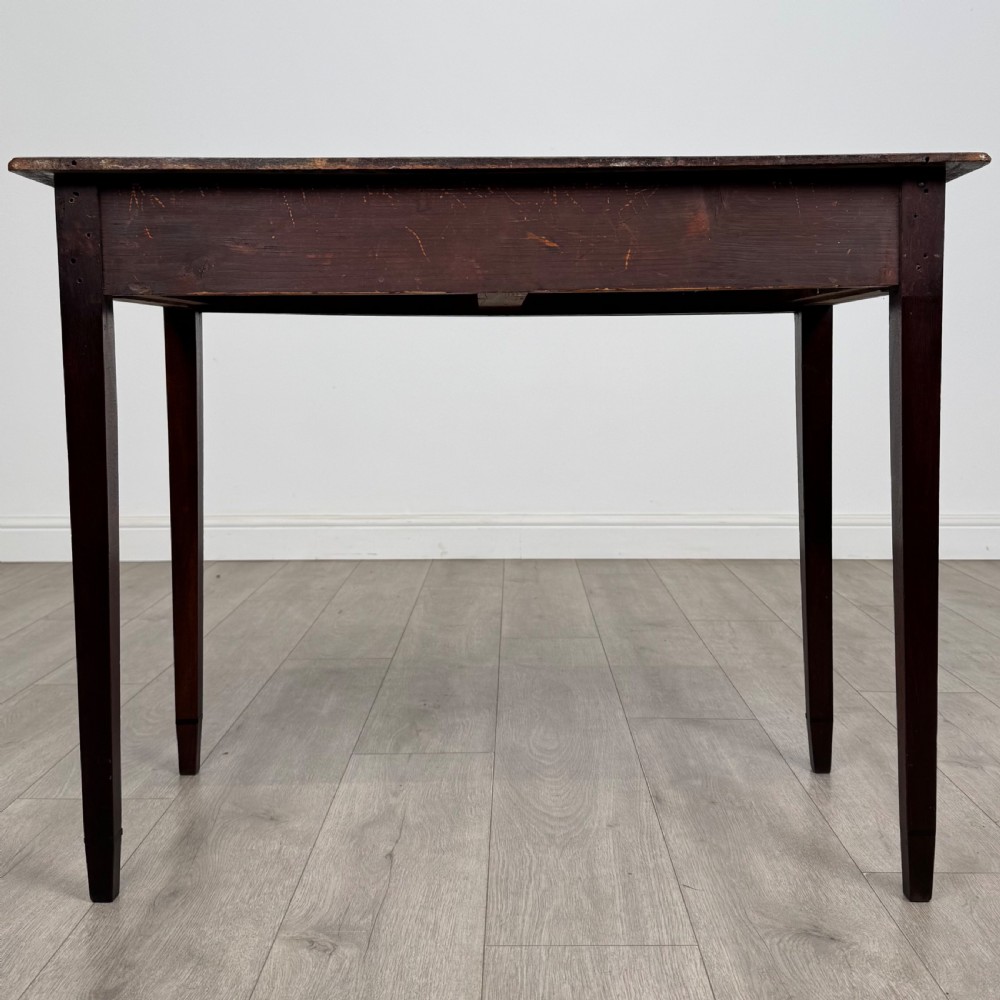Antique 18th Century Good Quality Writing Table In Mahogany  View V