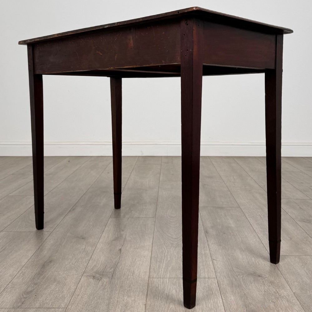 Antique 18th Century Good Quality Writing Table In Mahogany  View VI