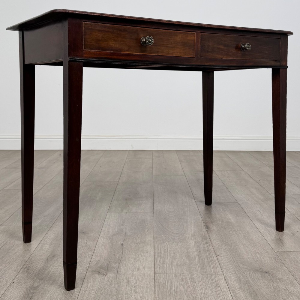 Antique 18th Century Good Quality Writing Table In Mahogany  View VIII