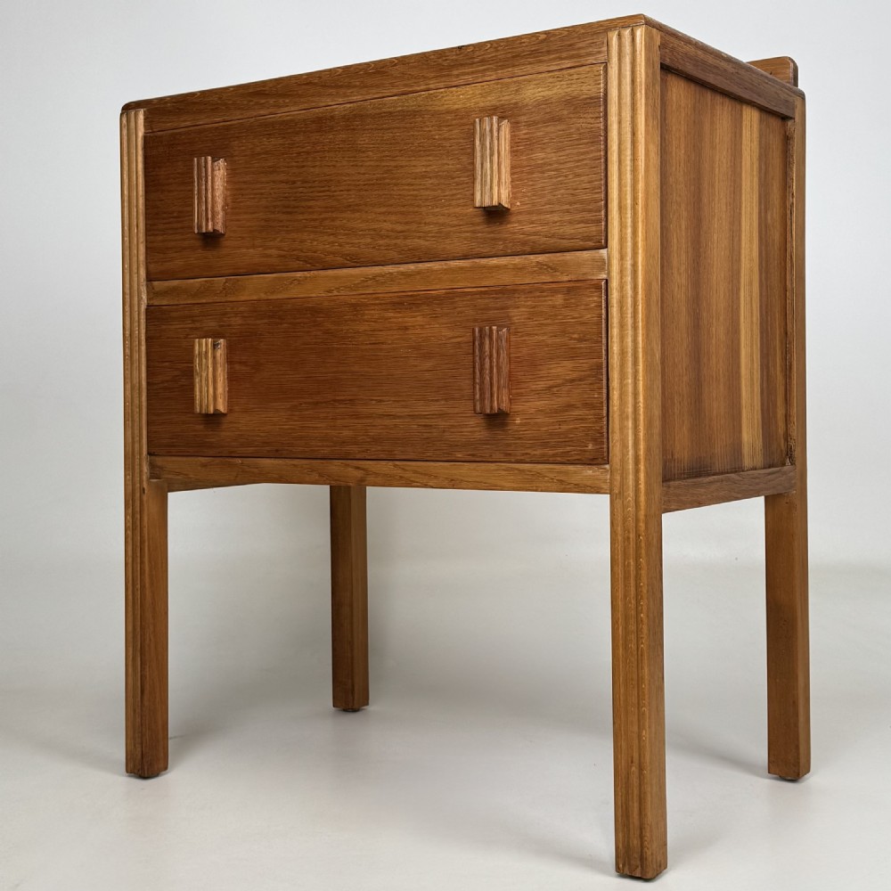  Antique 20th Century Small Golden Oak Chest Of Drawers  View II