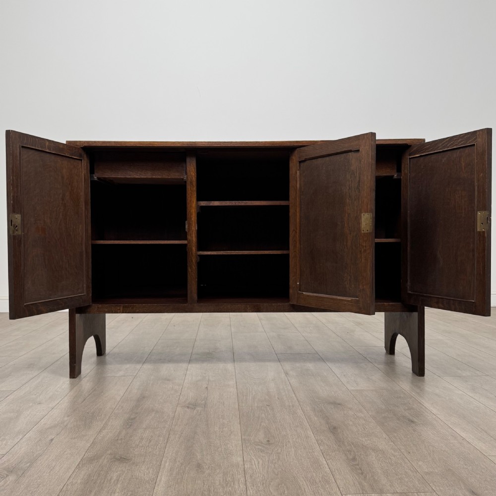 Antique 20th Century Unique Good Quality Sideboard In Oak  View II