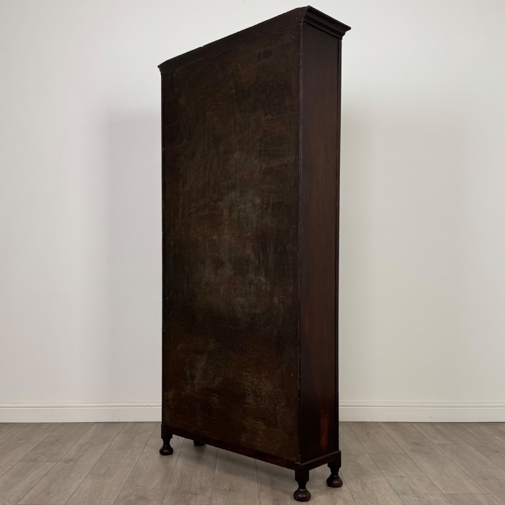 Antique 20th Century Large Glazed Display Cabinet In Oak  View VII