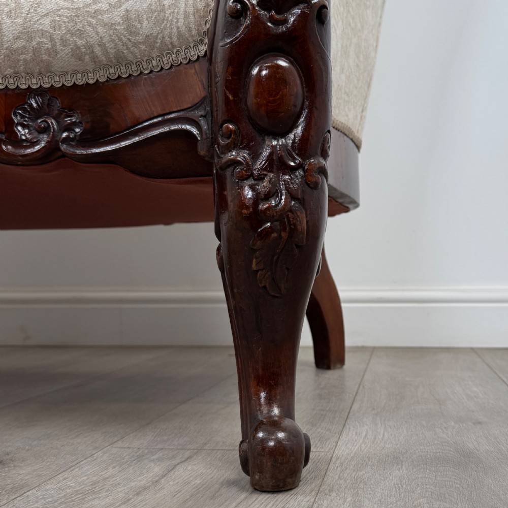 Antique 19th Century Fine Quality Sofa In Mahogany  View XIII