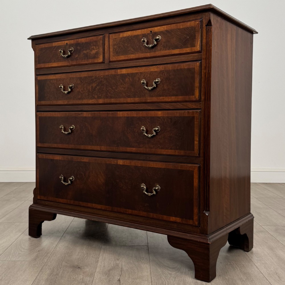  Antique 20th Century Chest Of Drawers In Burr Walnut  View II