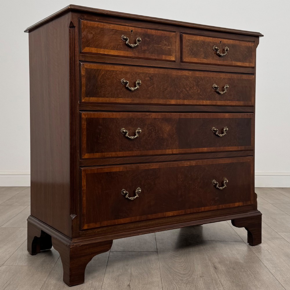  Antique 20th Century Chest Of Drawers In Burr Walnut  View VIII