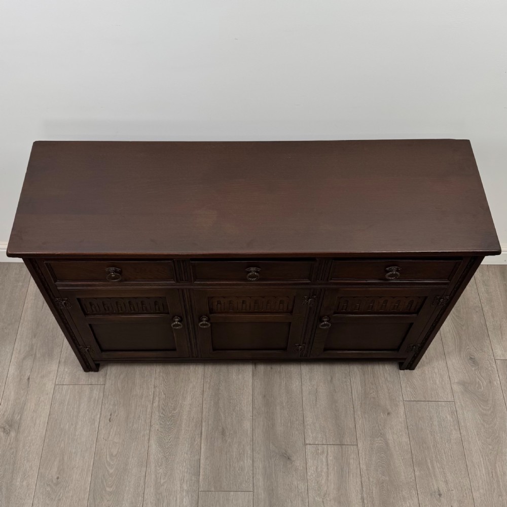  Antique 20th Century Good Quality Sideboard In Oak View X