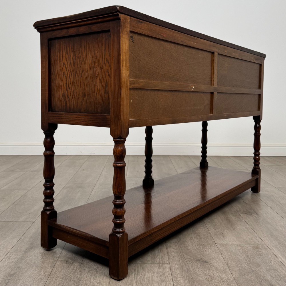 Antique 20th Century Good Quality Dresser Base In Oak  View IV
