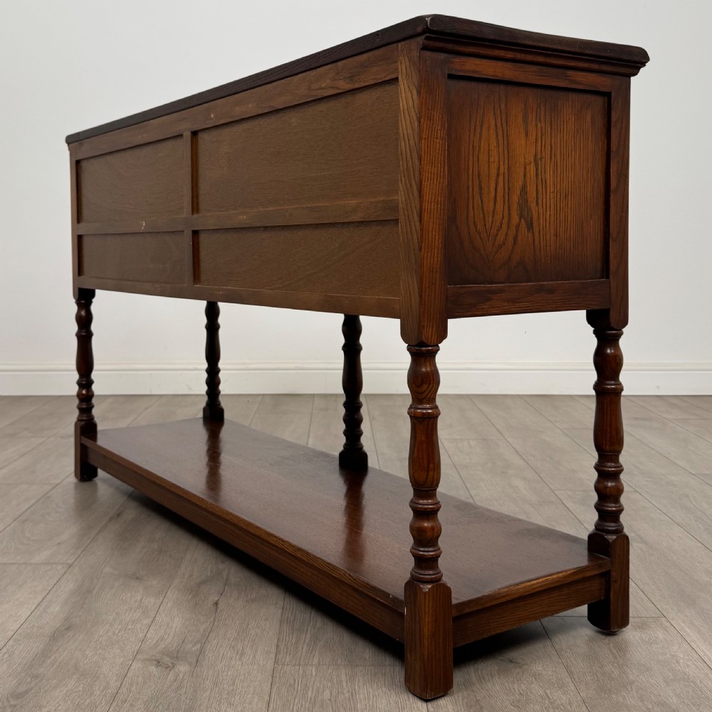 Antique 20th Century Good Quality Dresser Base In Oak  View VI