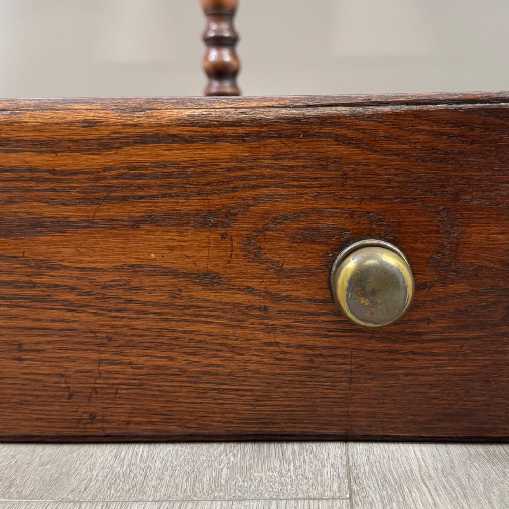 Antique 20th Century Good Quality Dresser Base In Oak  View XI