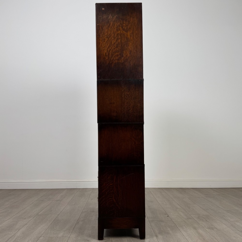Antique 20th Century Fine Quality Stacking Cabinet In Oak  View IV