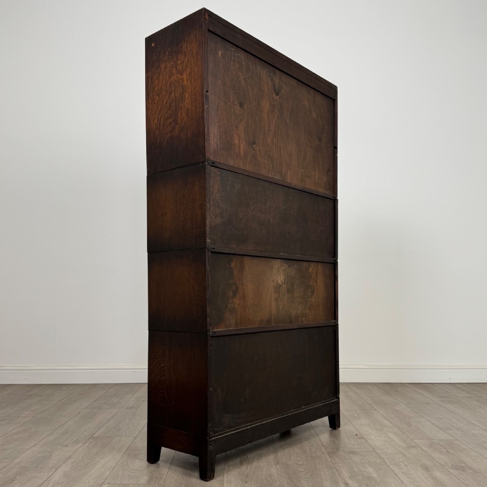 Antique 20th Century Fine Quality Stacking Cabinet In Oak  View V