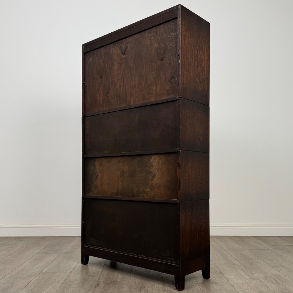 Antique 20th Century Fine Quality Stacking Cabinet In Oak  View VII