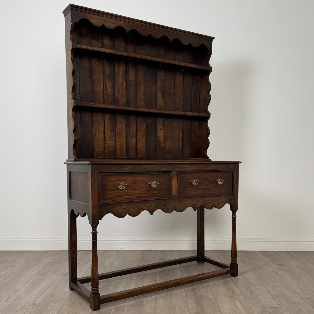 Antique 20th Century Welsh Dresser In Oak  View VIII