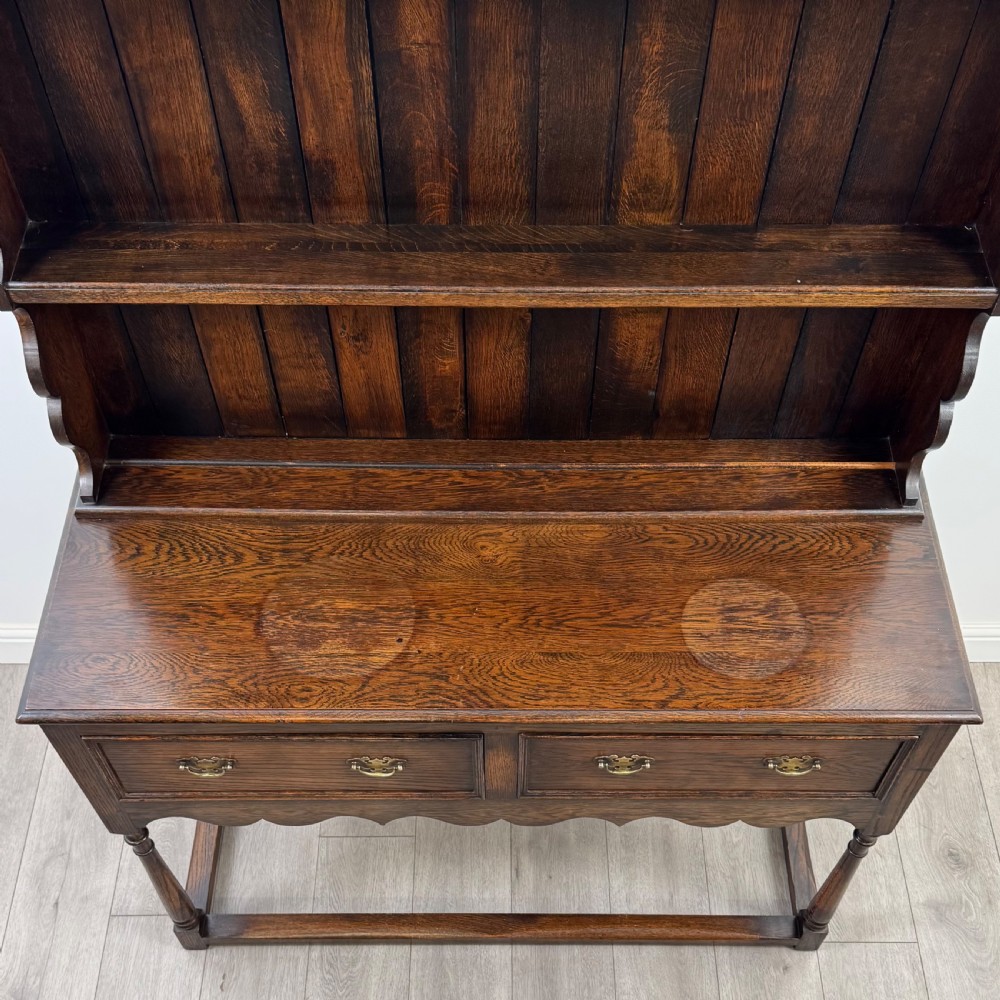 Antique 20th Century Welsh Dresser In Oak  View IX