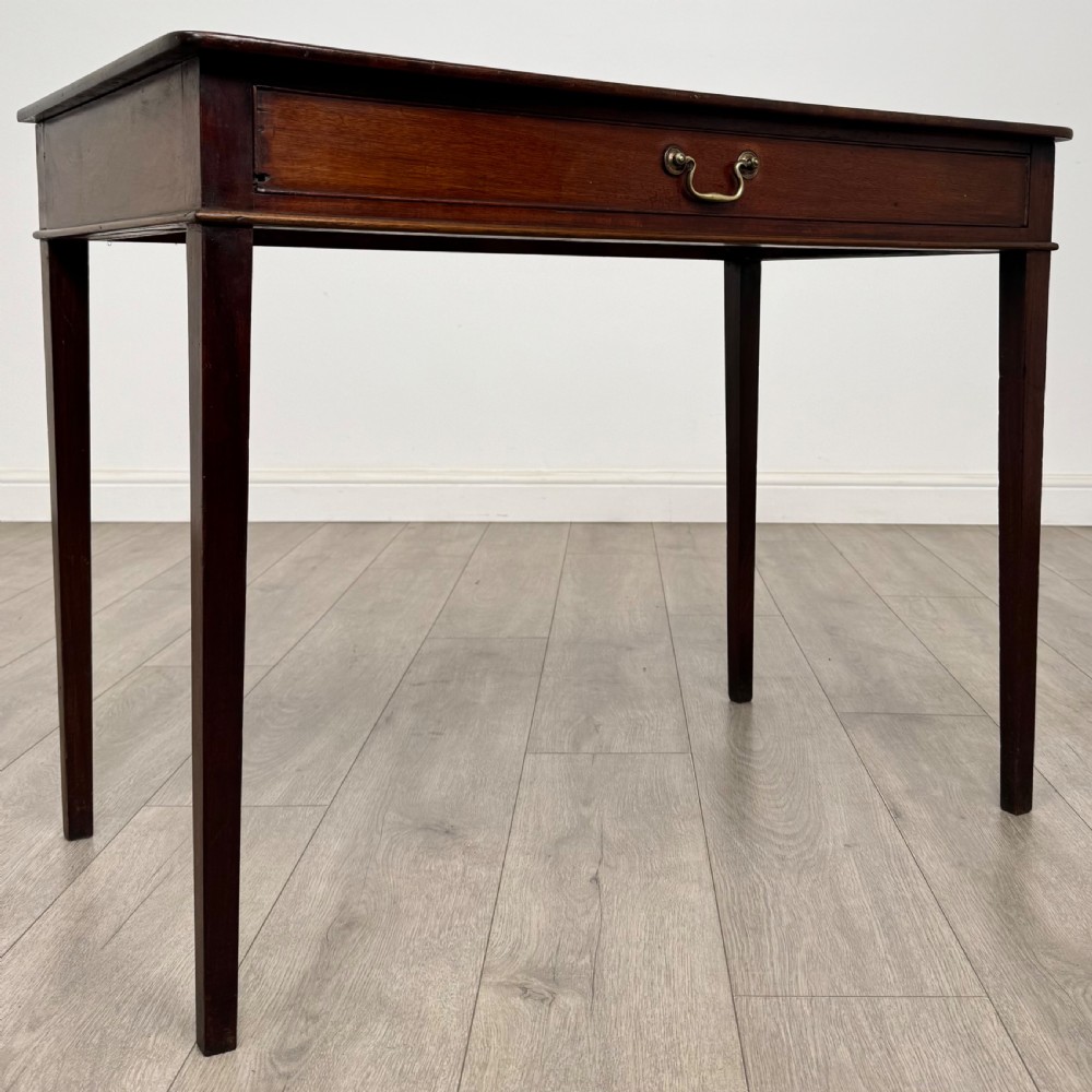 Antique 18th Century Good Quality Writing Table In Mahogany  View IX