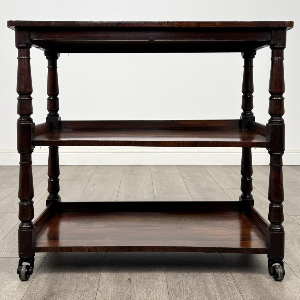 Antique 19th Century Small Victorian Buffet In Rosewood 