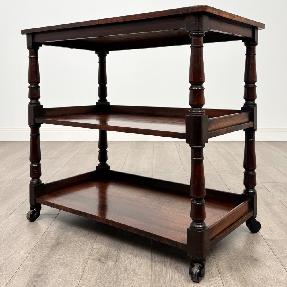 Antique 19th Century Small Victorian Buffet In Rosewood  View II