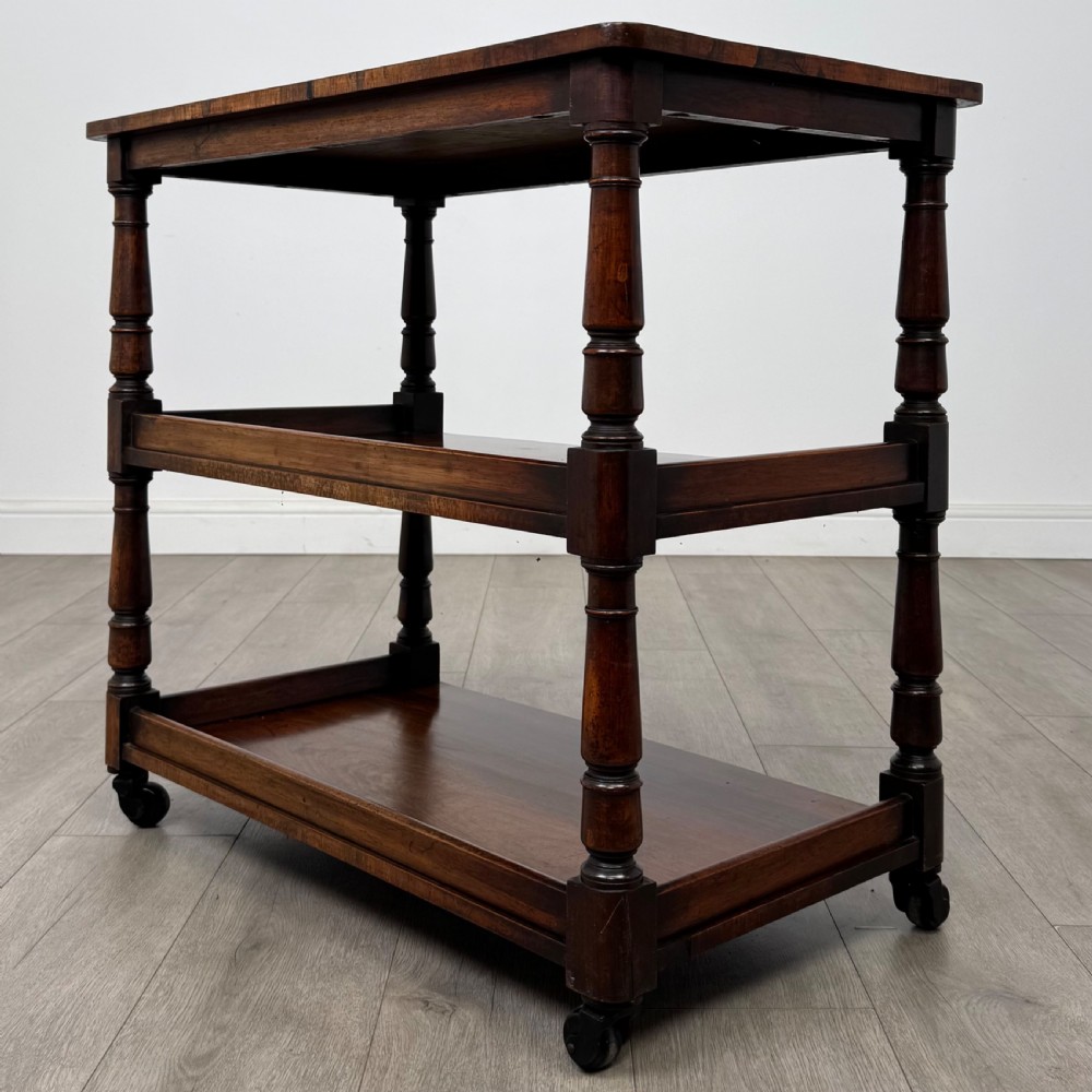 Antique 19th Century Small Victorian Buffet In Rosewood  View VI