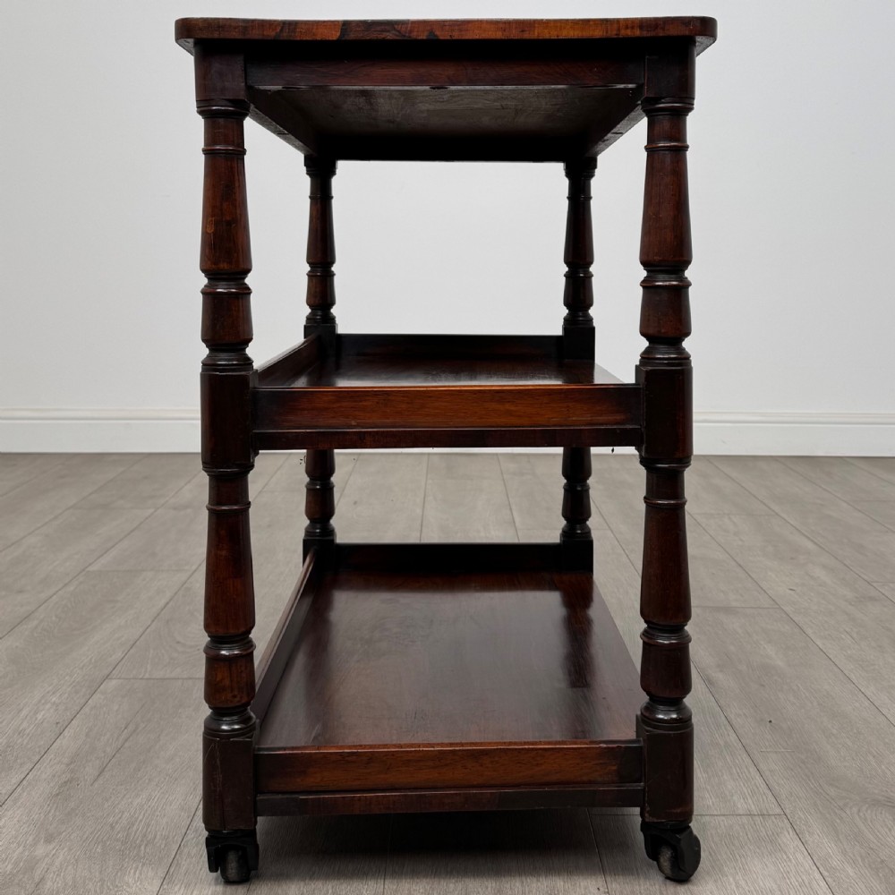 Antique 19th Century Small Victorian Buffet In Rosewood  View VII