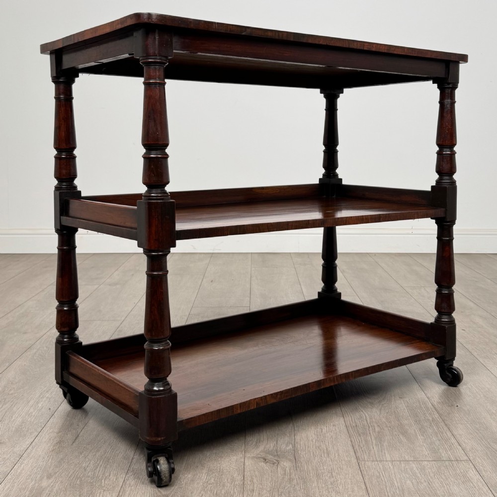 Antique 19th Century Small Victorian Buffet In Rosewood  View VIII