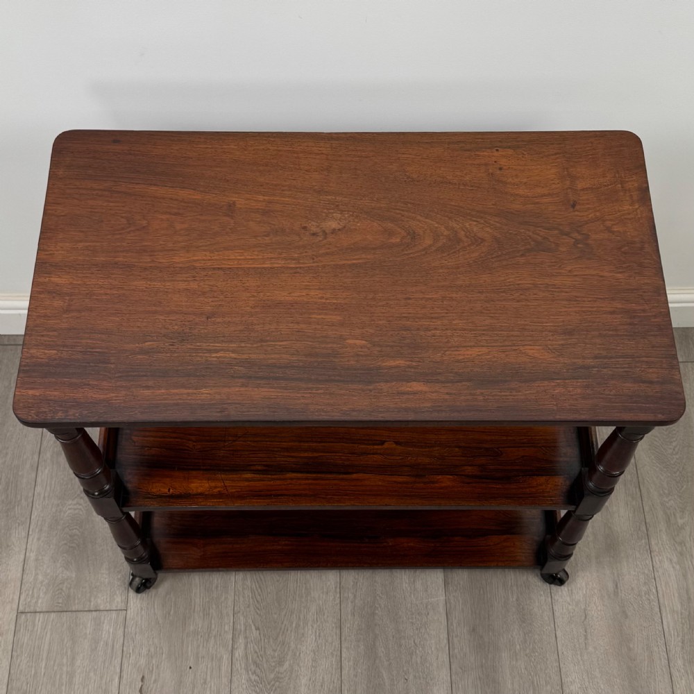 Antique 19th Century Small Victorian Buffet In Rosewood  View IX